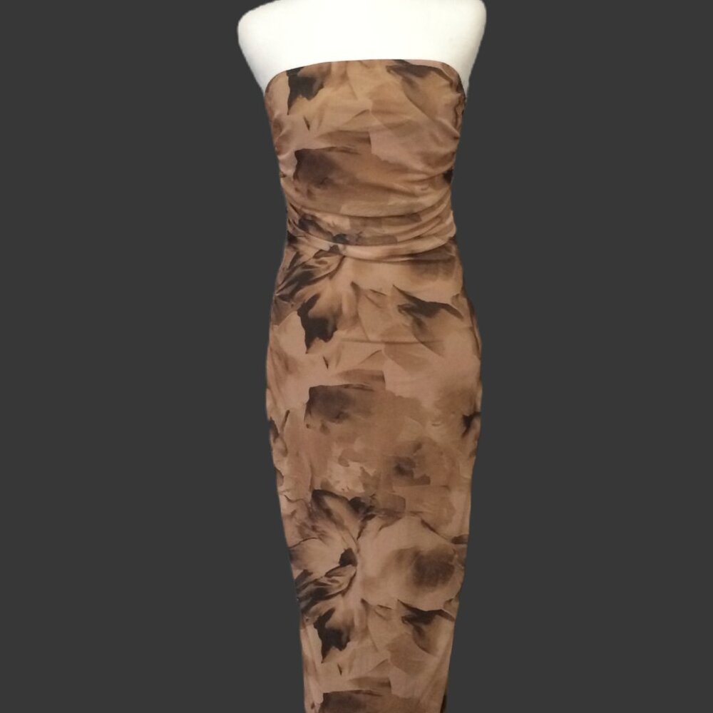 Brown Floral dress